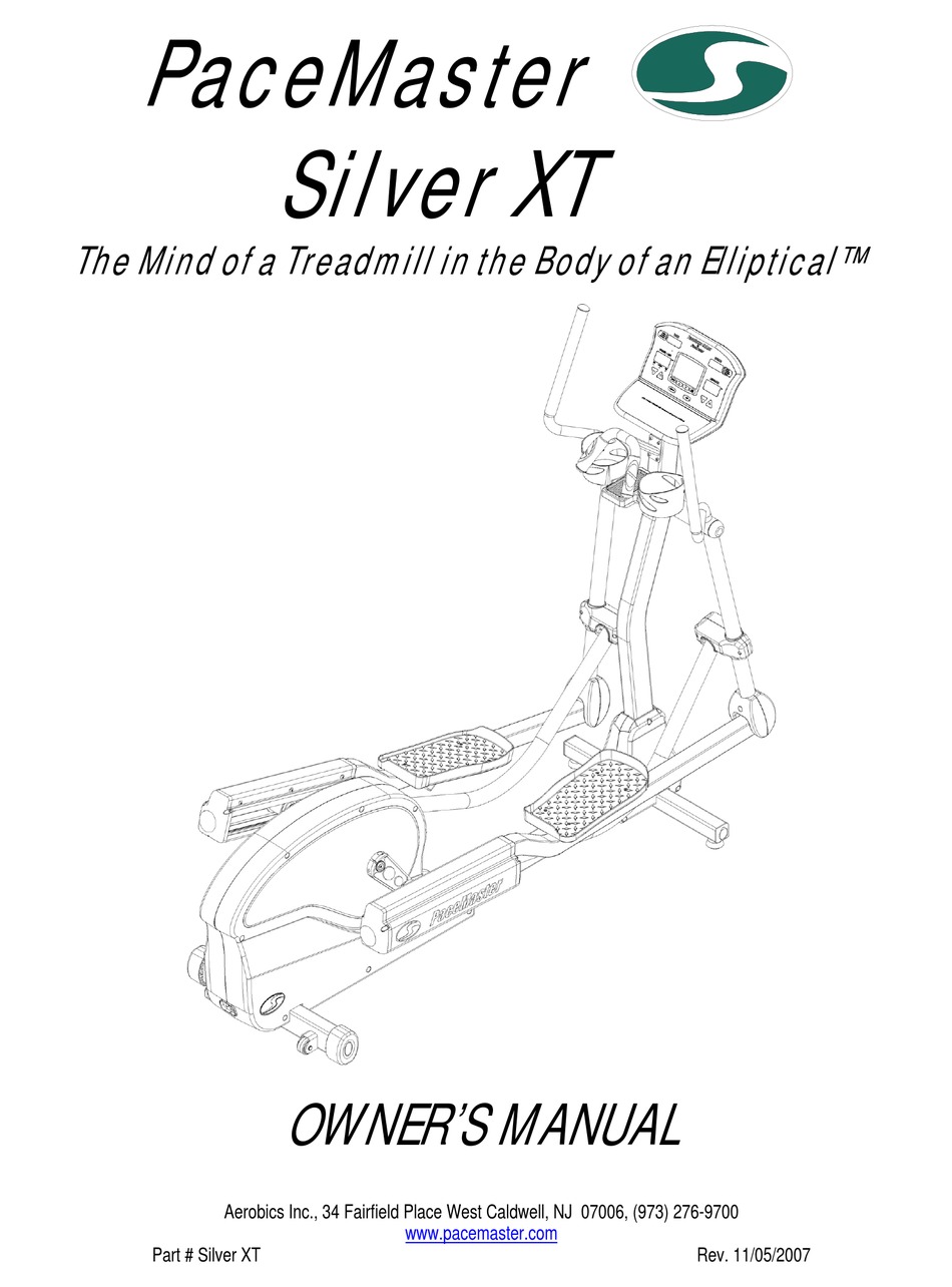 PACEMASTER SILVER XT OWNER'S MANUAL Pdf Download | ManualsLib