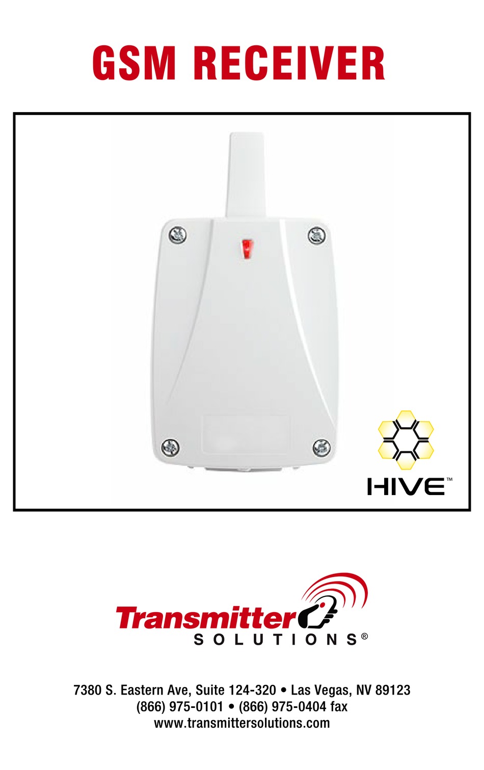 TRANSMITTER SOLUTIONS GSM RECEIVER INSTALLATION AND OPERATION MANUAL Pdf Download ManualsLib