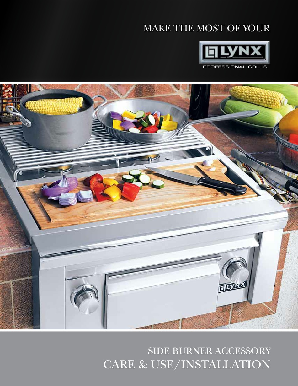 LYNX SIDE BURNER ACCESSORY USE & INSTALLATION MANUAL Pdf Download