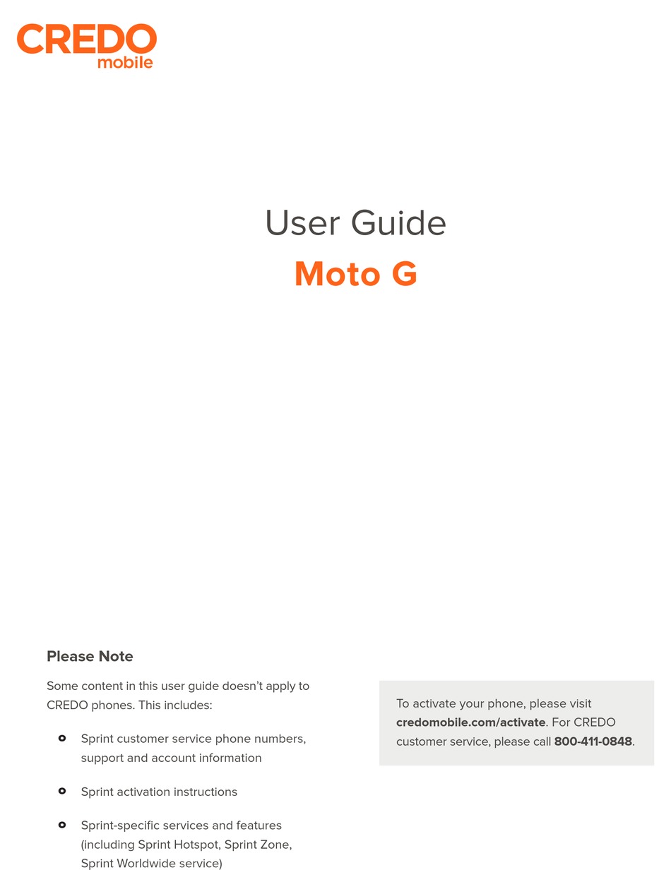 MOTOROLA MOTO G USER MANUAL Pdf Download | ManualsLib