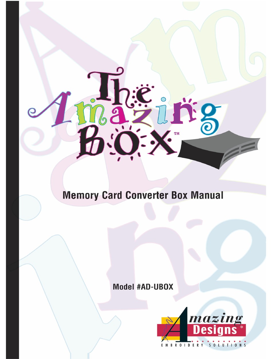 AMAZING DESIGN ADUBOX MANUAL Pdf Download ManualsLib