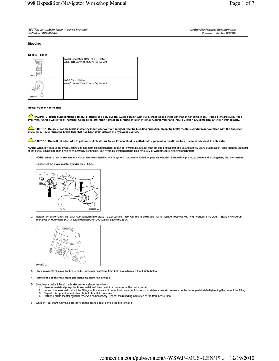 FORD EXPEDITION 1998 WORKSHOP MANUAL Pdf Download | ManualsLib