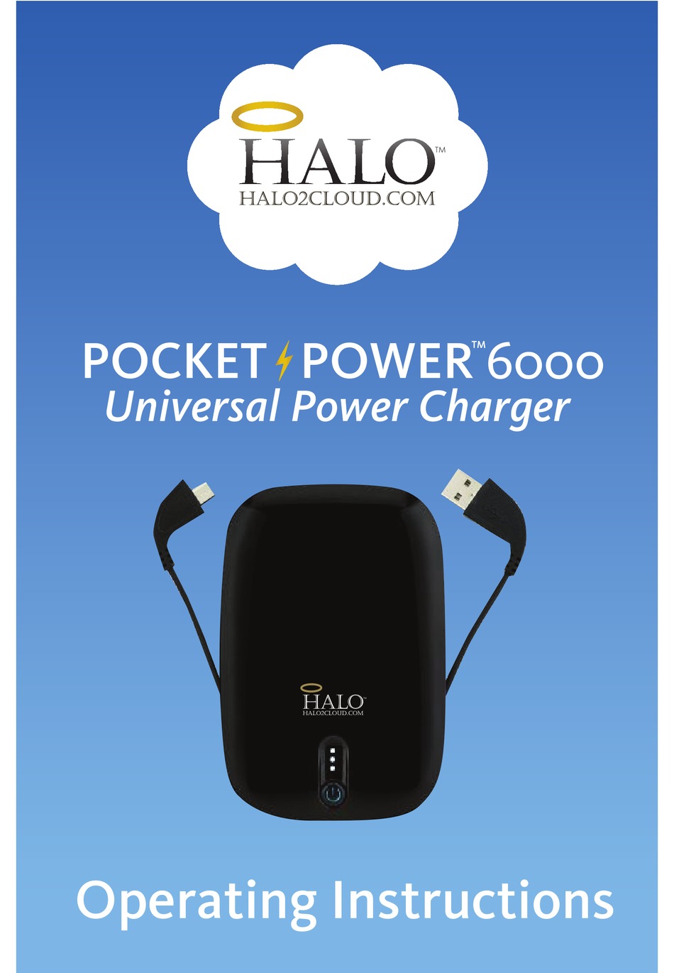Halo Pocket Power 6000 Operating Instructions Manual Pdf Download Manualslib
