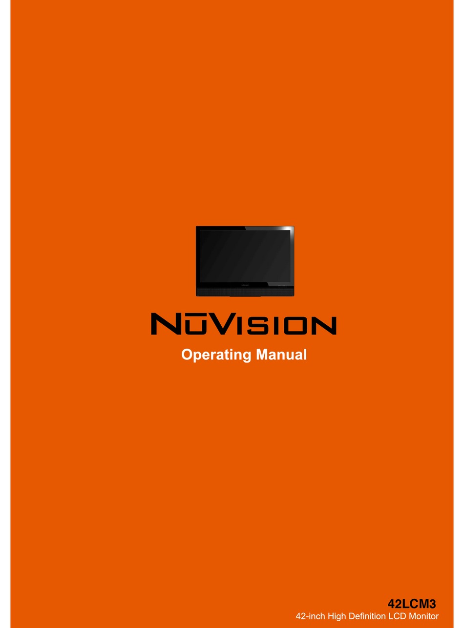 NUVISION 42LCM3 OPERATING MANUAL Pdf Download ManualsLib