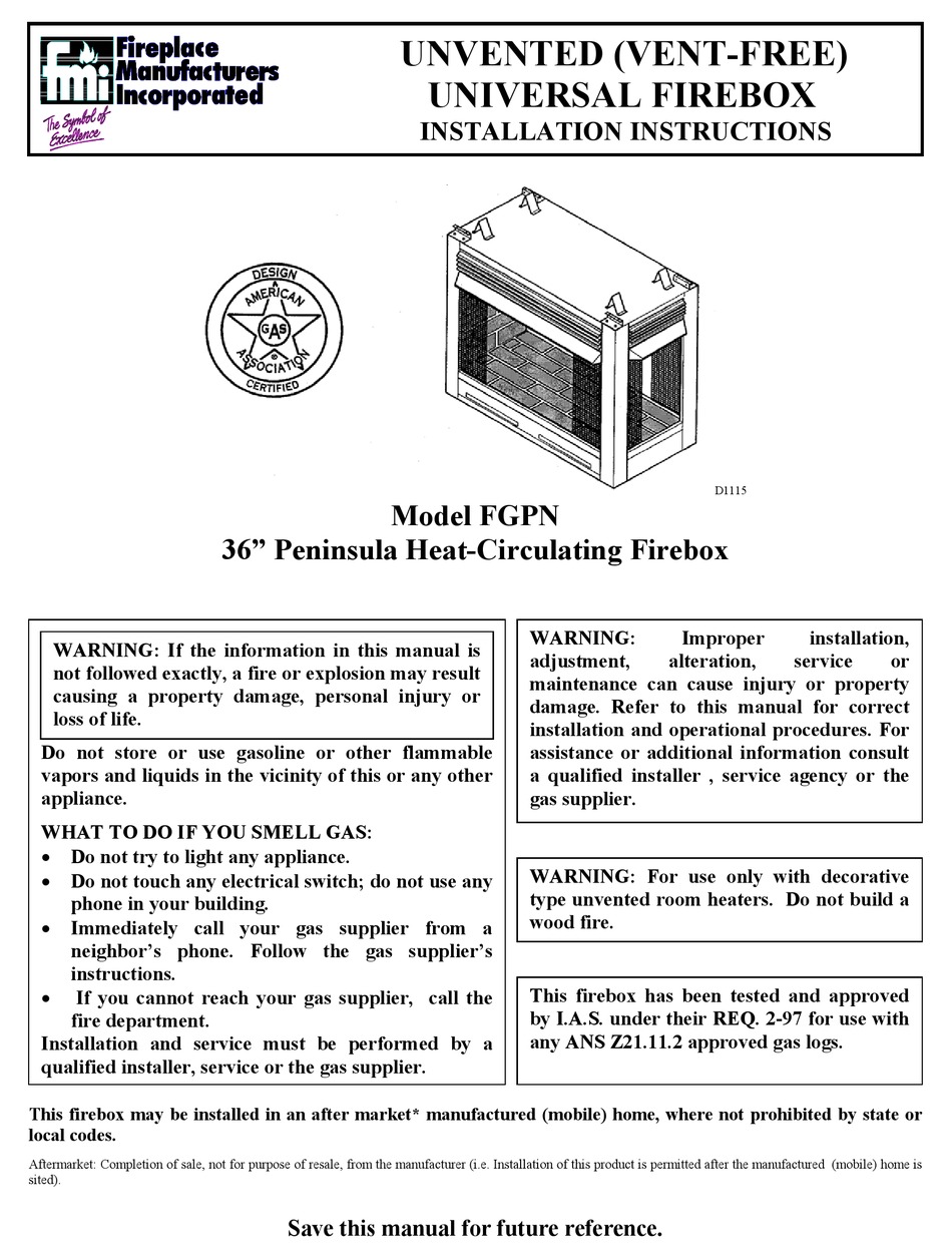 FMI FGPN INSTALLATION INSTRUCTIONS MANUAL Pdf Download ManualsLib