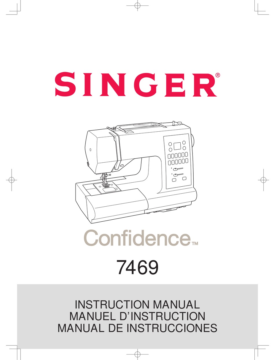 Singer Confidence 7469 Instruction Manual Pdf Download Manualslib