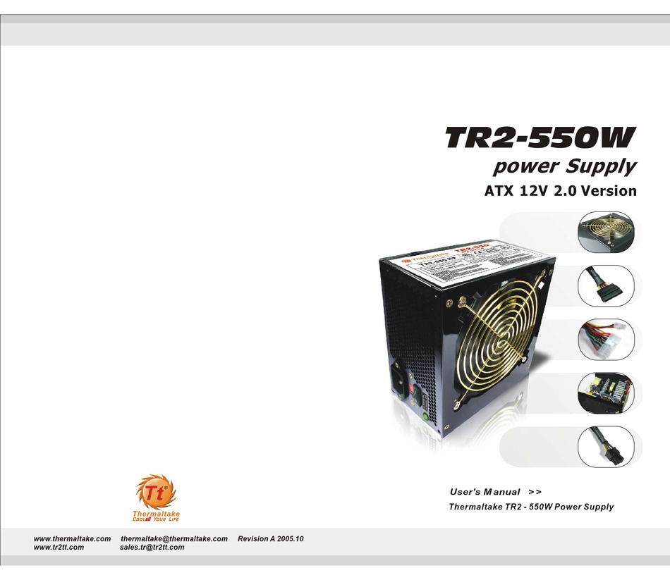 THERMALTAKE TR2-550W USER MANUAL Pdf Download | ManualsLib