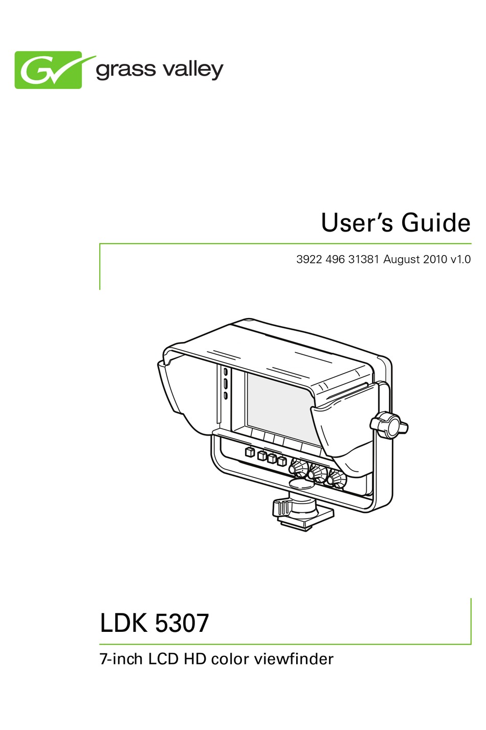 GRASS VALLEY LDK 5307 USER MANUAL Pdf Download ManualsLib