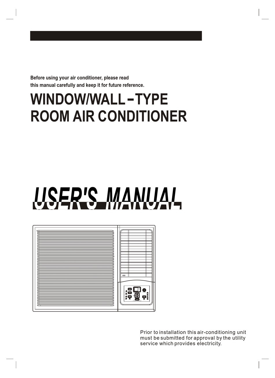 HITACHI WINDOW/WALL TYPE ROOM AIR CONDITIONER USER MANUAL Pdf Download ManualsLib