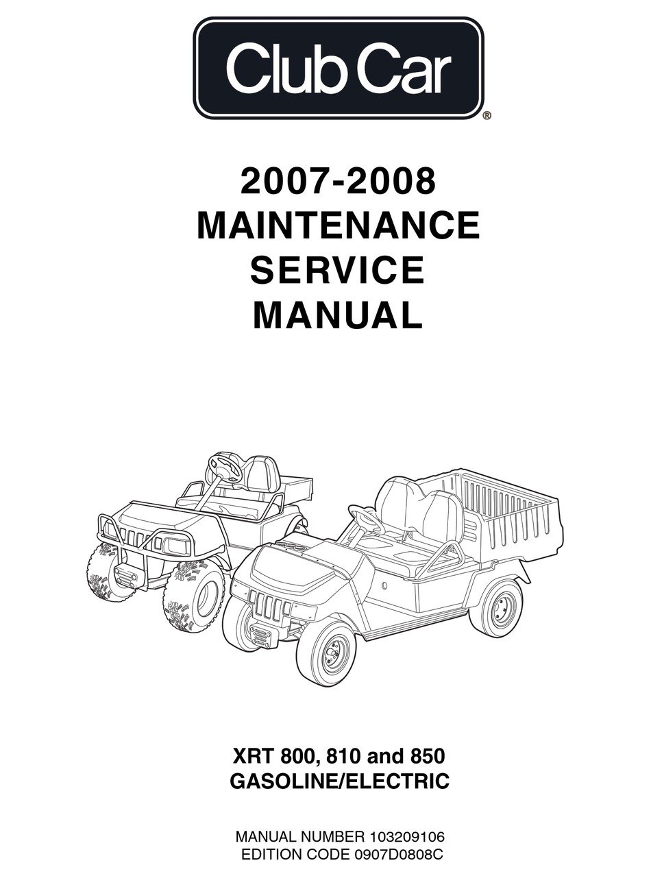 CLUB CAR XRT 800 MAINTENANCE SERVICE MANUAL Pdf Download | ManualsLib  Club Car Xrt 800 Wiring Diagram    ManualsLib