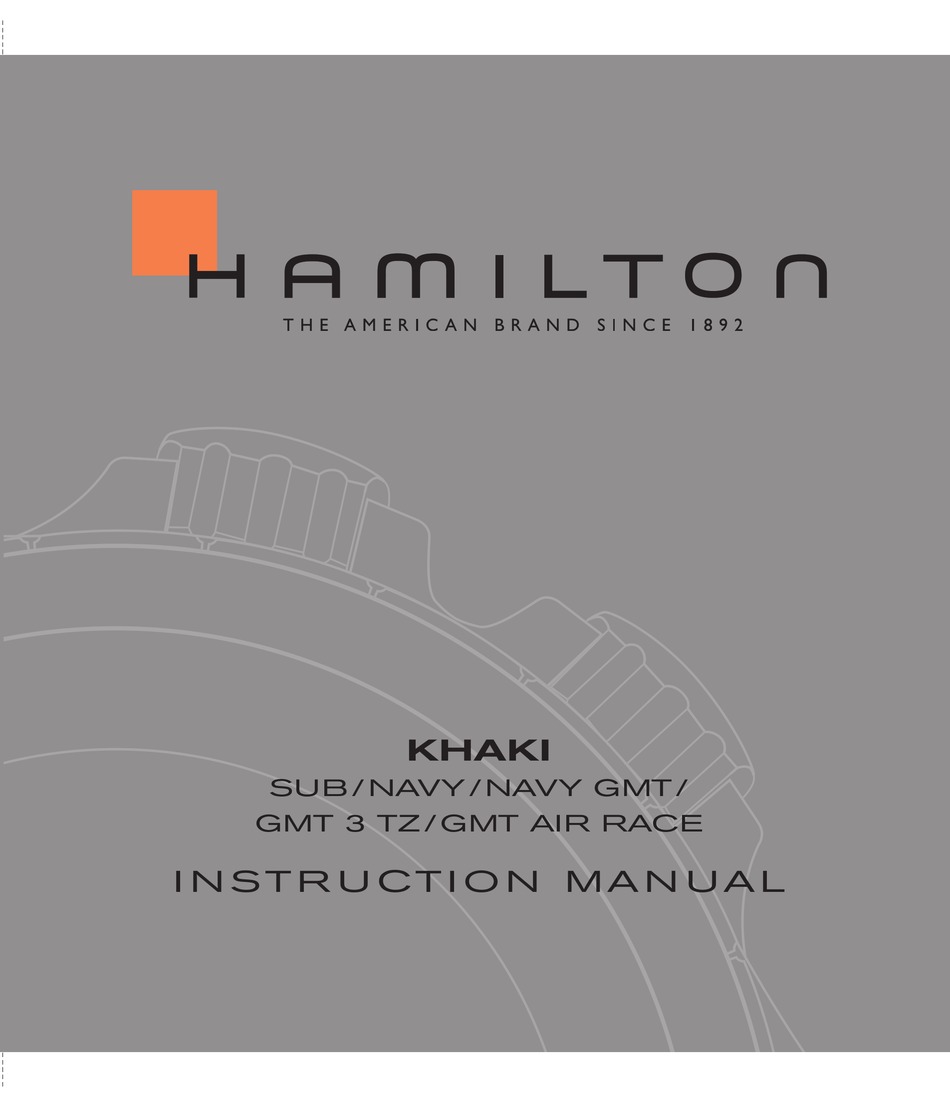 hamilton khaki instruction manual pdf download manualslib