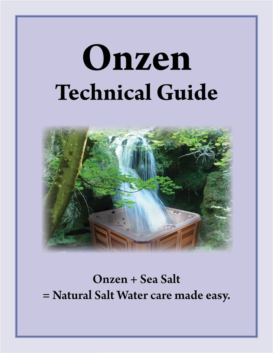 ARCTIC SPAS ONZEN TECHNICAL MANUAL Pdf Download ManualsLib