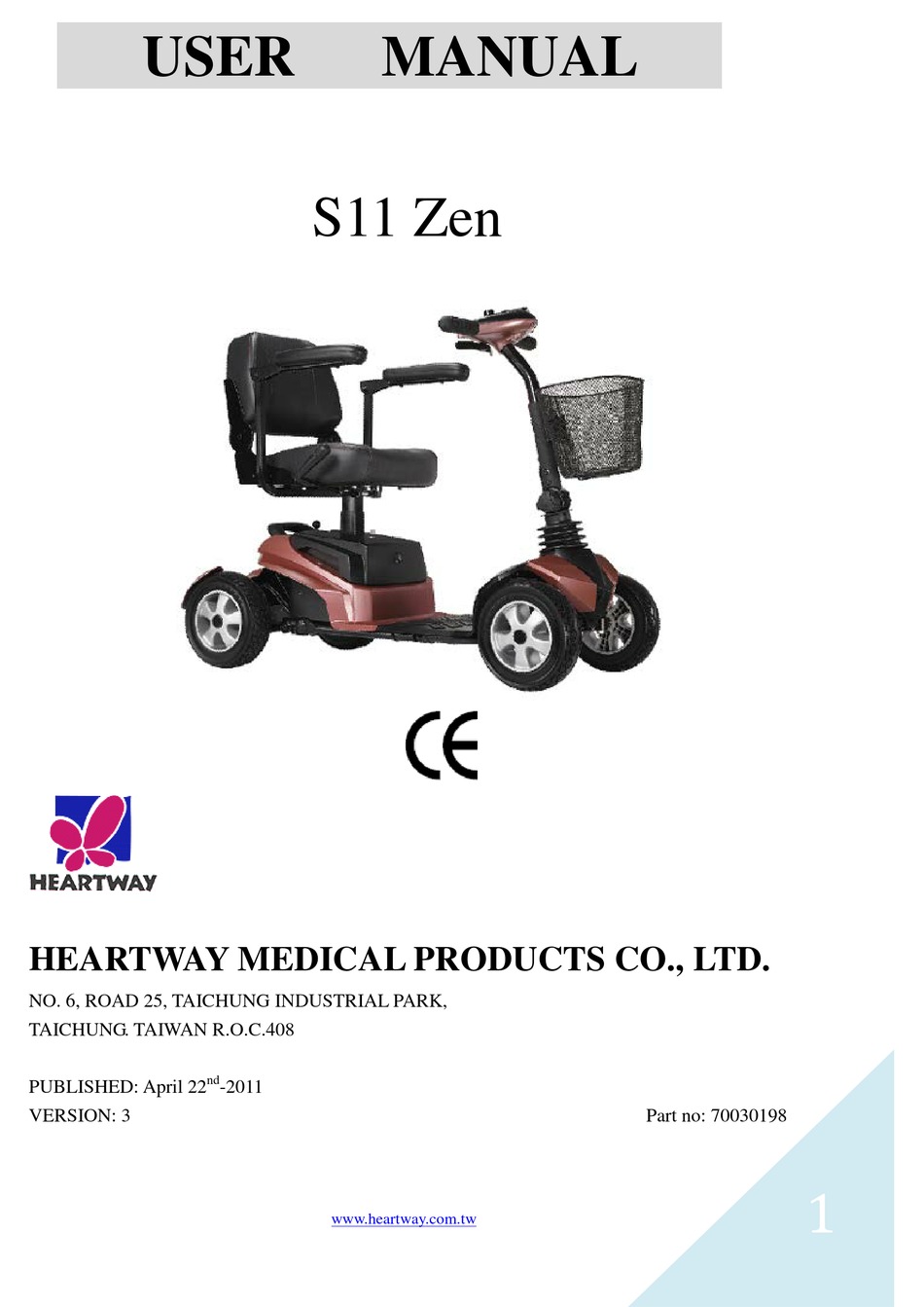 Heartway Medical Products S11 Zen User Manual Pdf Download Manualslib