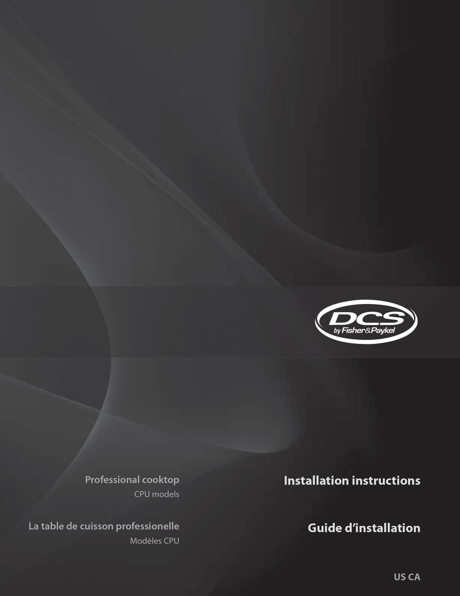 DCS INSTALLATION INSTRUCTIONS MANUAL Pdf Download | ManualsLib