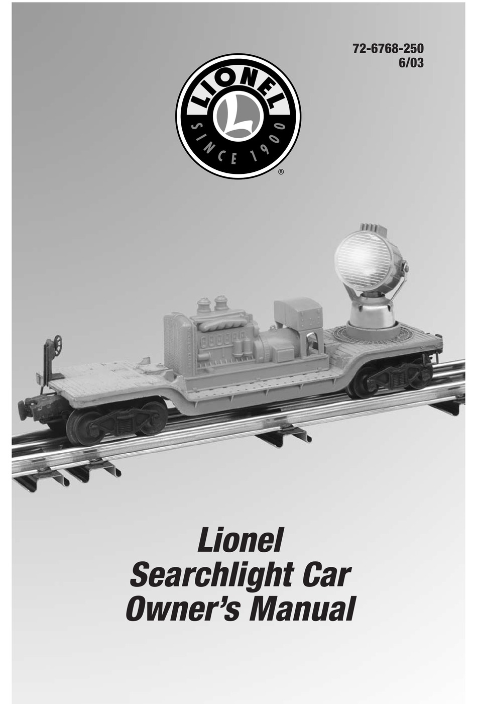 LIONEL SEARCHLIGHT CAR OWNER