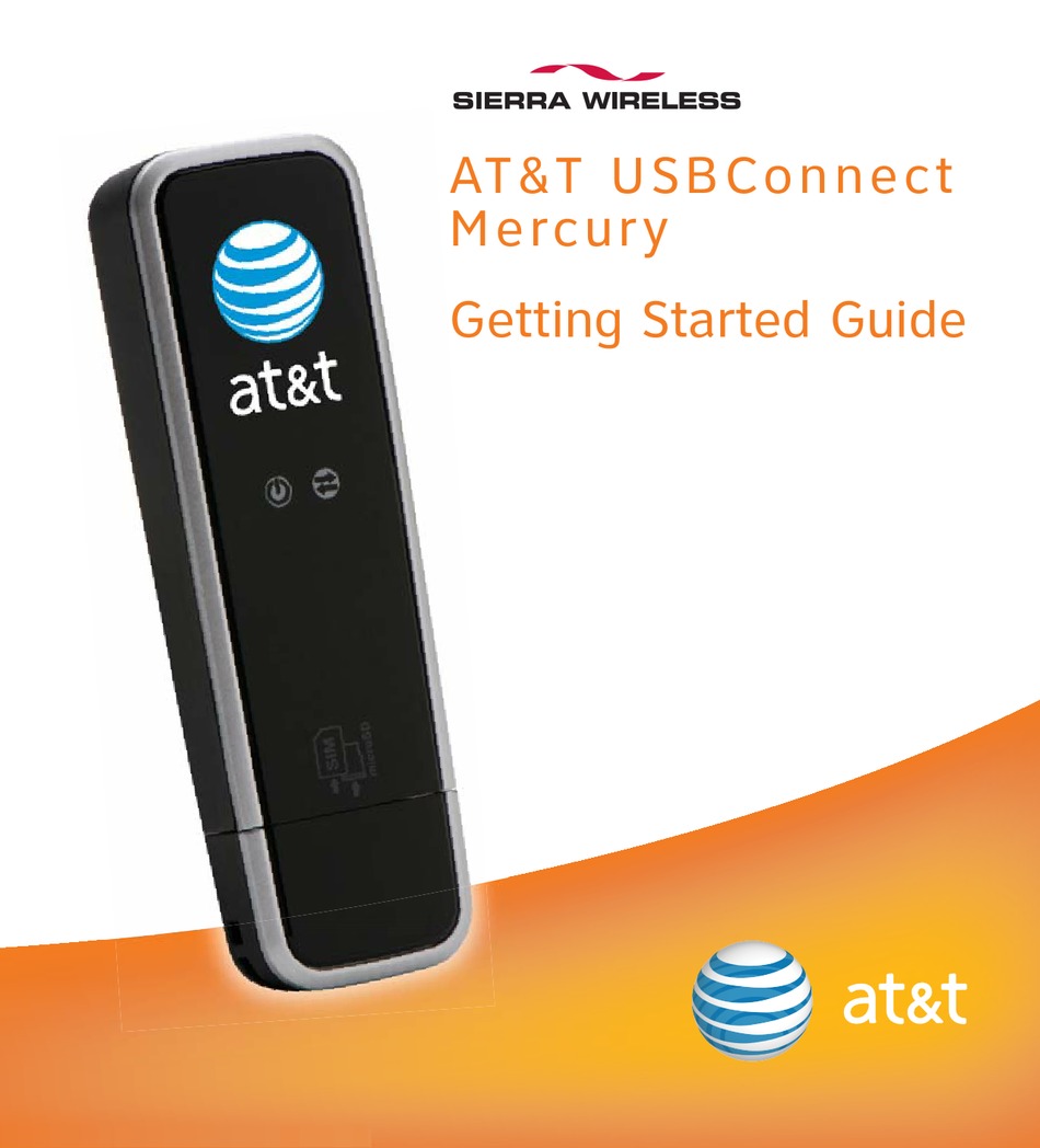 AT&T USBCONNECT MERCURY GETTING STARTED MANUAL Pdf Download ManualsLib