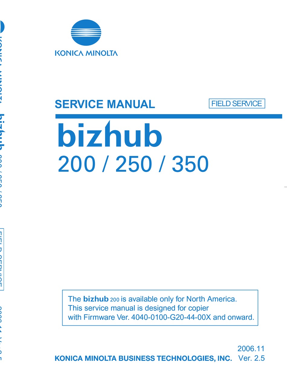 konica minolta bizhub 282 parts manual