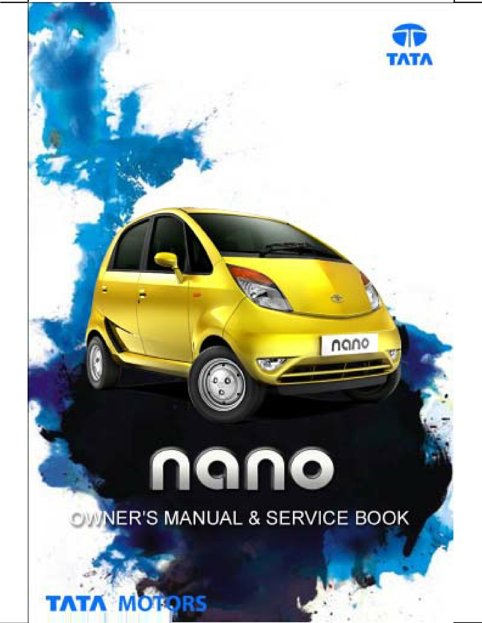 TATA MOTORS NANO OWNER'S MANUAL & SERVICE BOOK Pdf Download ManualsLib