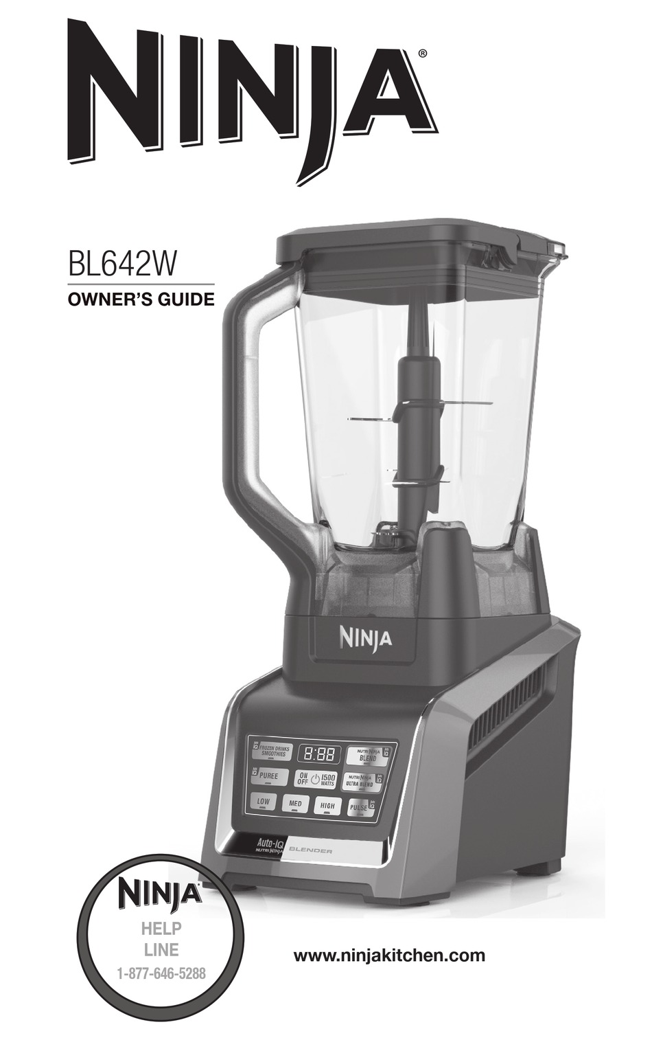 NEW Ninja 64 oz Processor Bowl (8 Cup) for Auto-iQ BL640 BL642