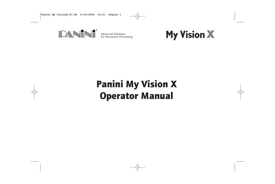 panini vision x software install