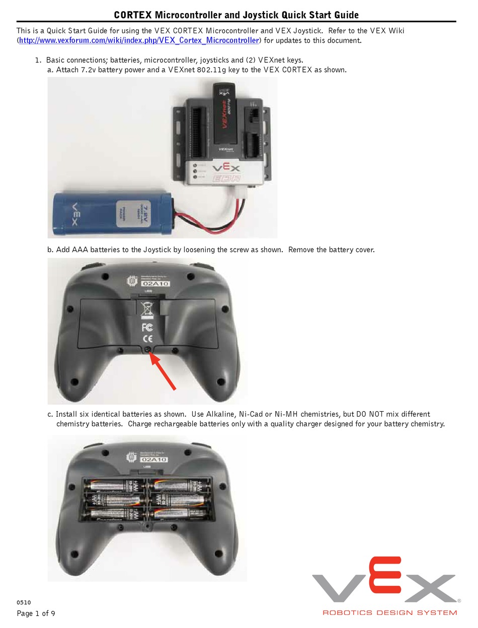 VEX CORTEX QUICK START MANUAL Pdf Download ManualsLib