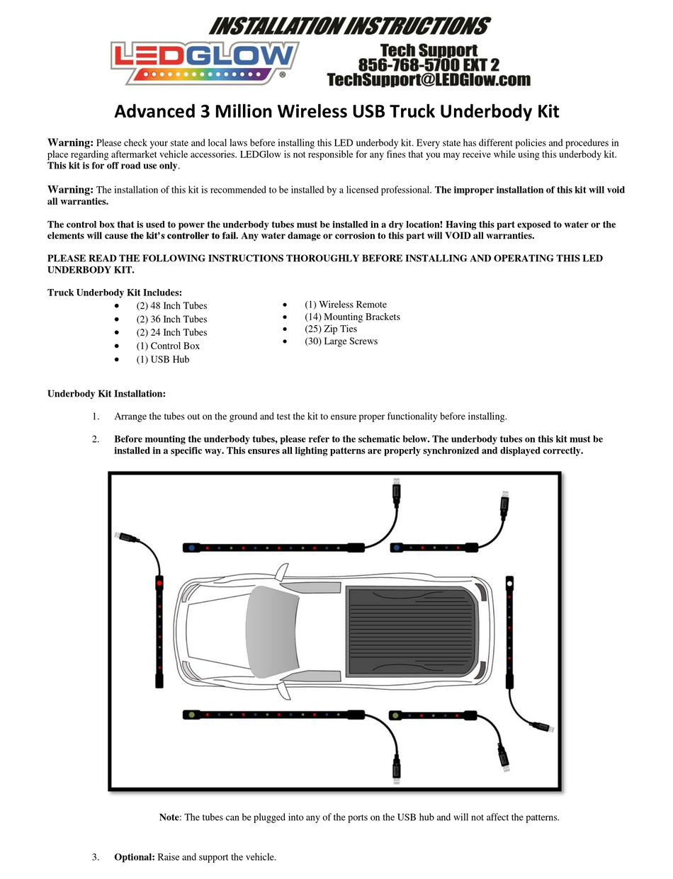 LEDGlow  Replacement Wireless Remote For Wireless Underbody Kits