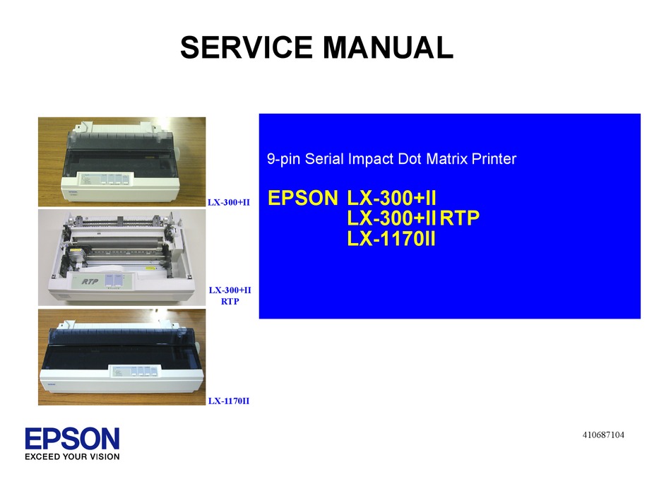 epson lx 300 ii test print