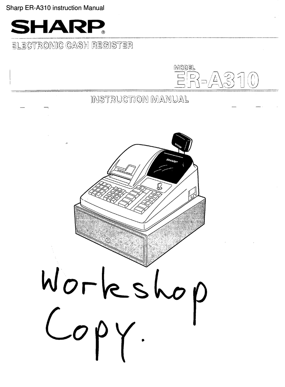 SHARP ERA310 INSTRUCTION MANUAL Pdf Download ManualsLib