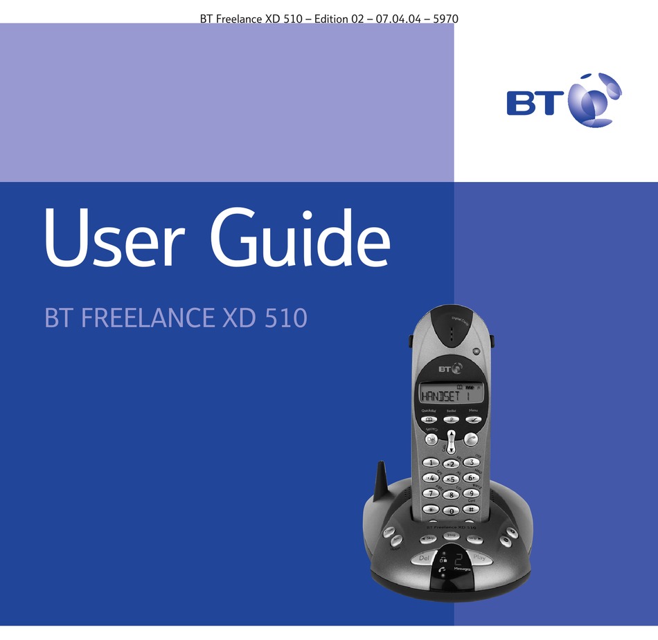 Bt Freelance Xd 510 User Manual Pdf Download Manualslib