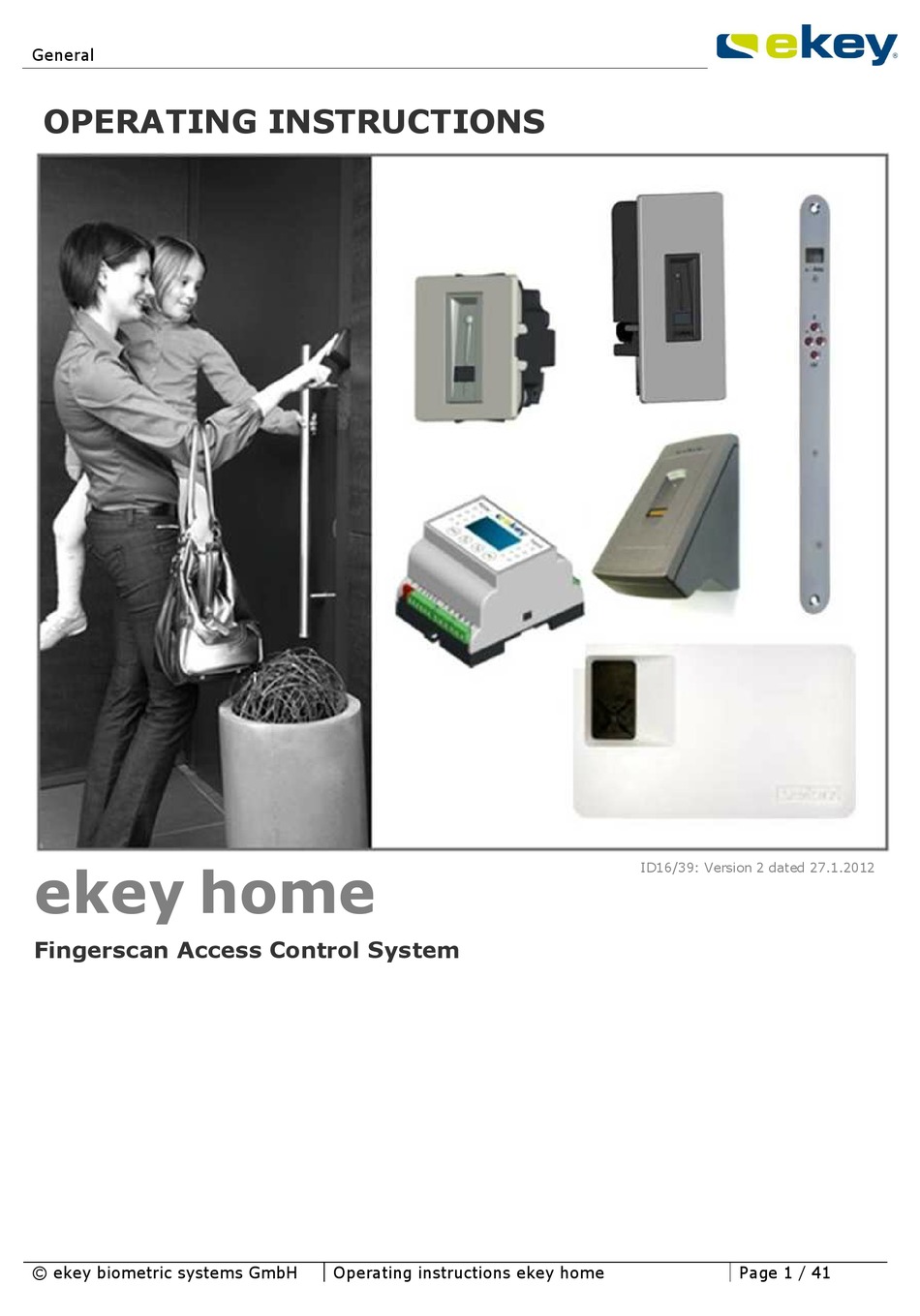 Download Ekey Biometric Cameras