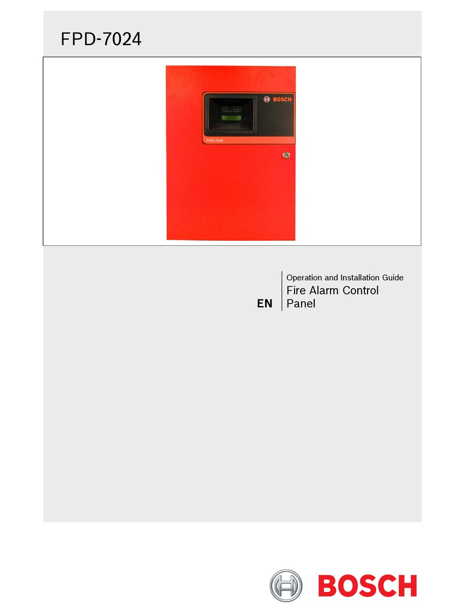 Bosch Fpd 7024 Operation And Installation Manual Pdf Download Manualslib
