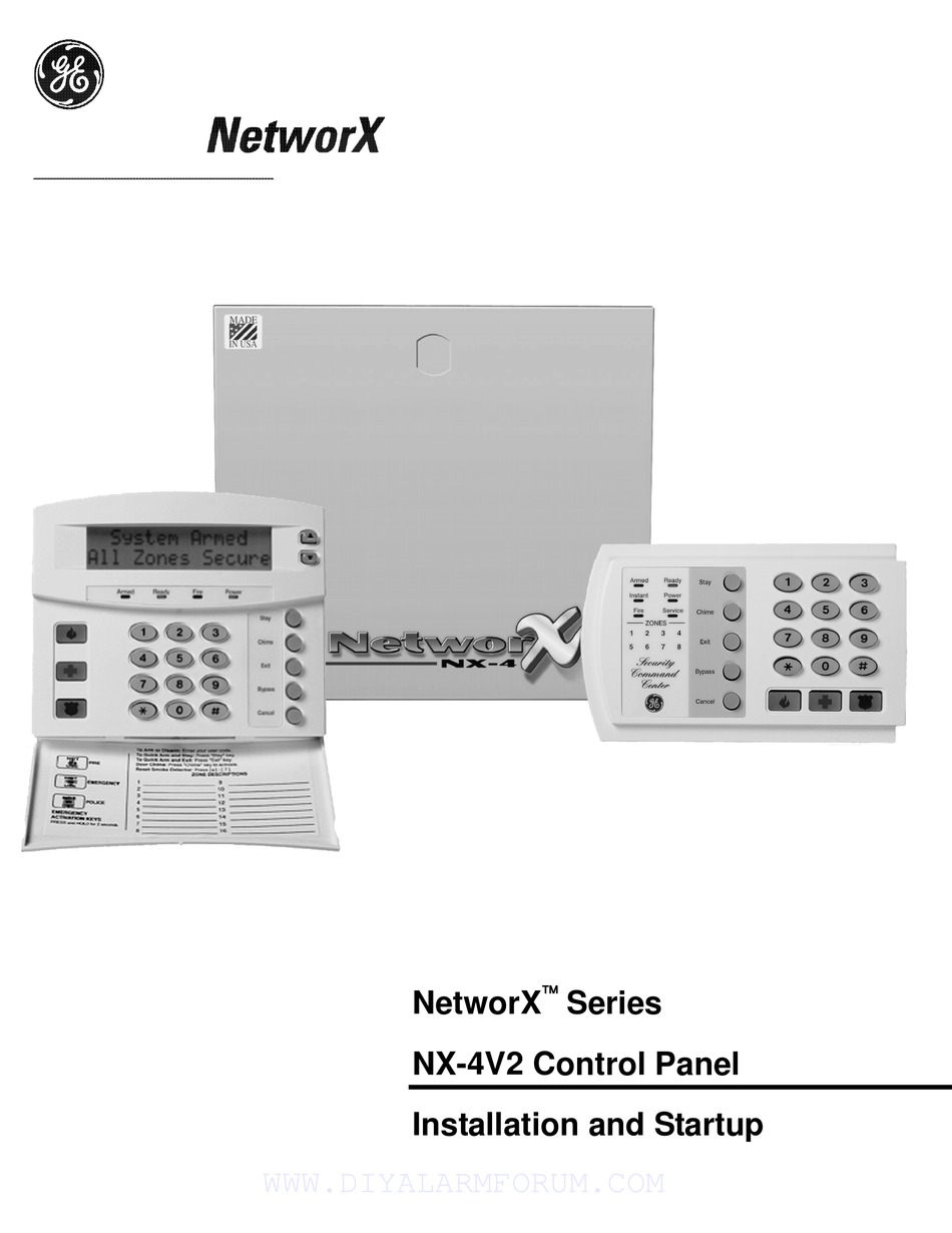 GE NETWORX NX-4V2 INSTALLATION AND STARTUP Pdf Download | ManualsLib  Networx Nx 4 Wiring Diagram    ManualsLib