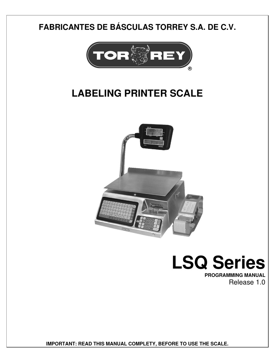 TORREY LSQ SERIES PROGRAMMING MANUAL Pdf Download | ManualsLib