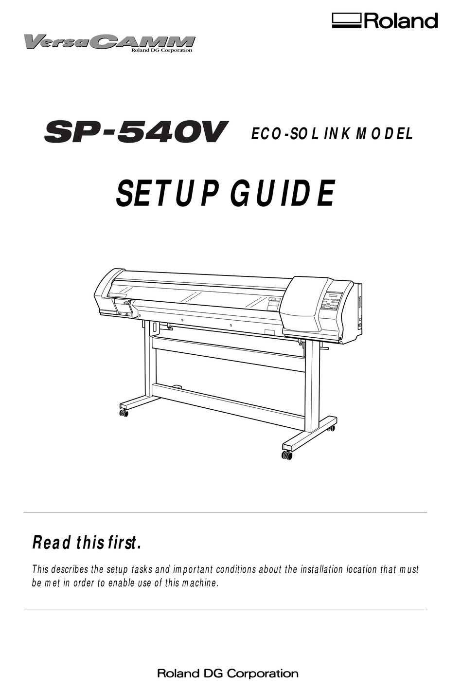 Hotsale ROLAND VersaCamm SP-540V Service Manual PDF File 