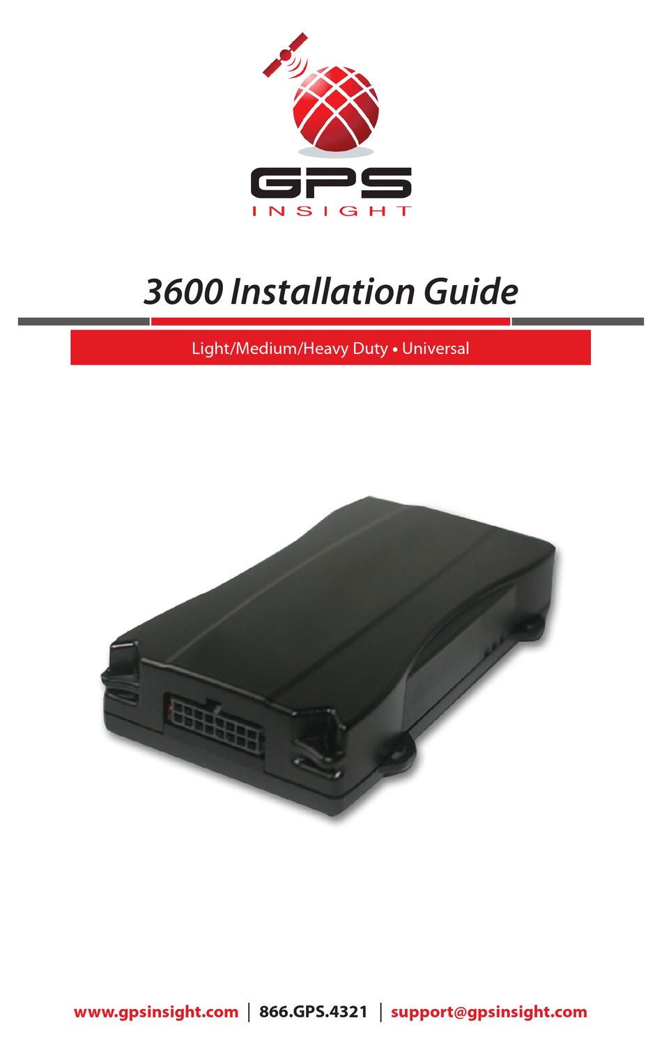 GPS INSIGHT 3600 INSTALLATION MANUAL Pdf Download ManualsLib