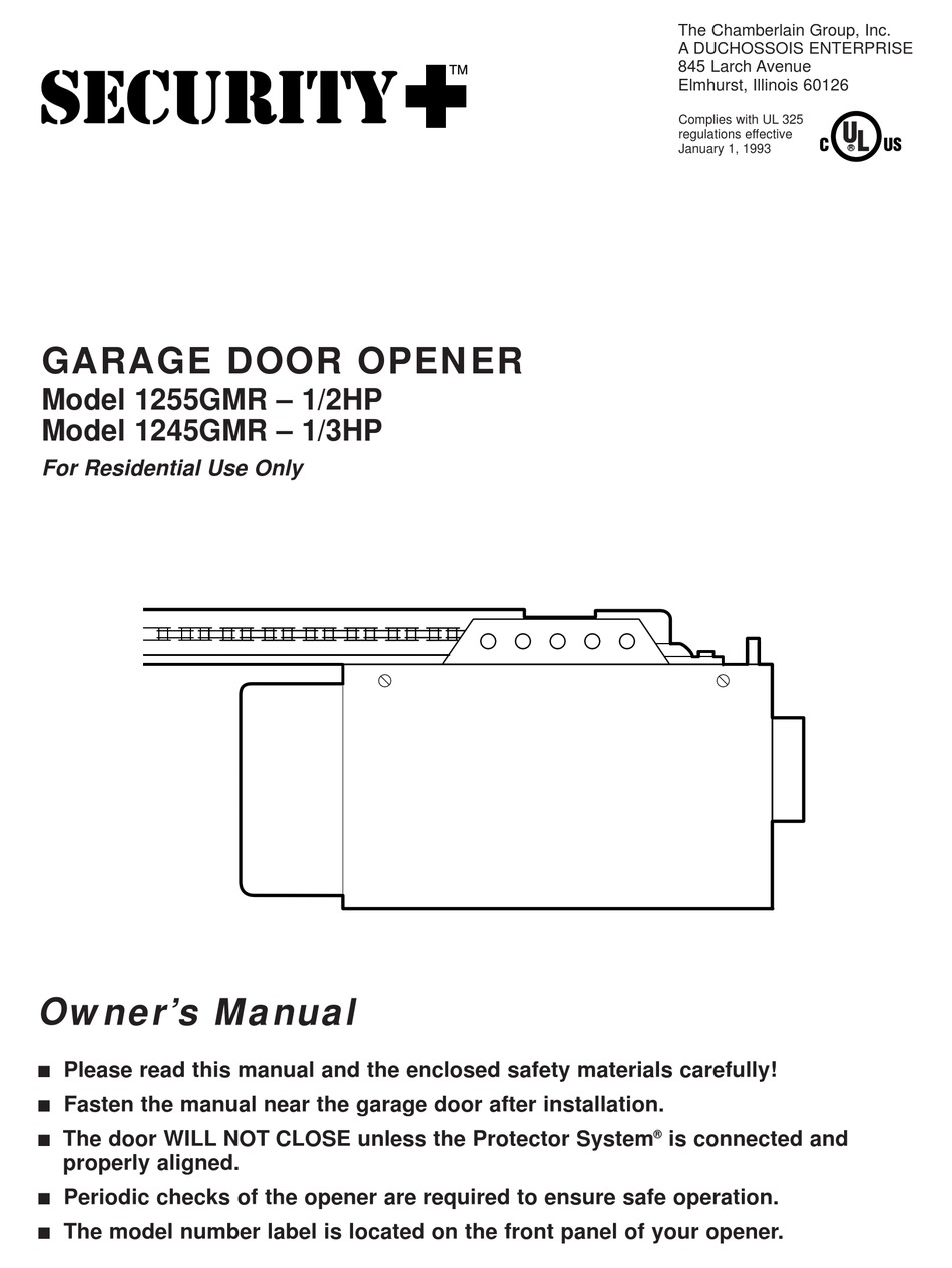 Chamberlain garage door opener error code 15