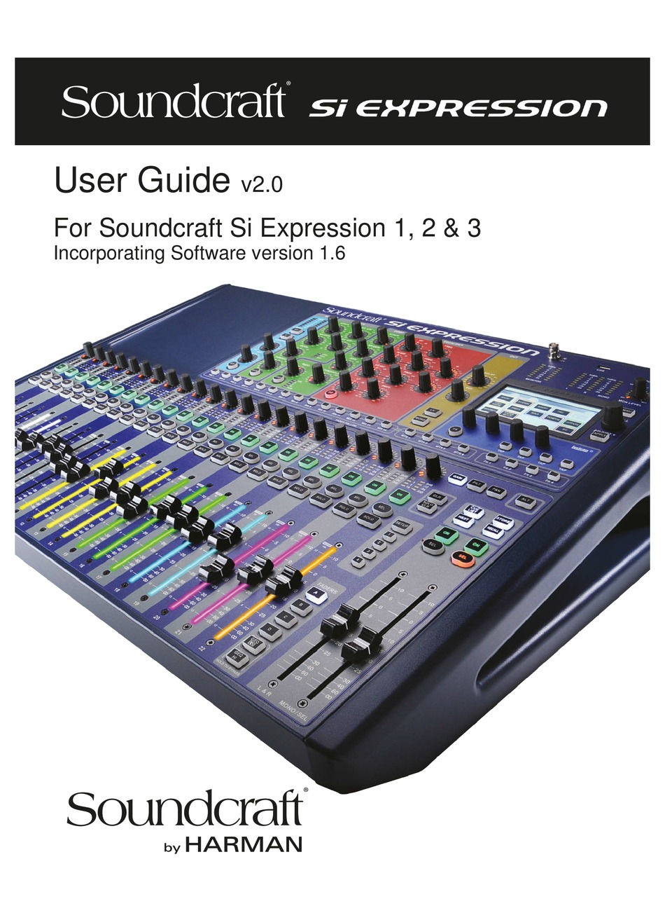 Soundcraft Si Expression User Manual Pdf Download Manualslib
