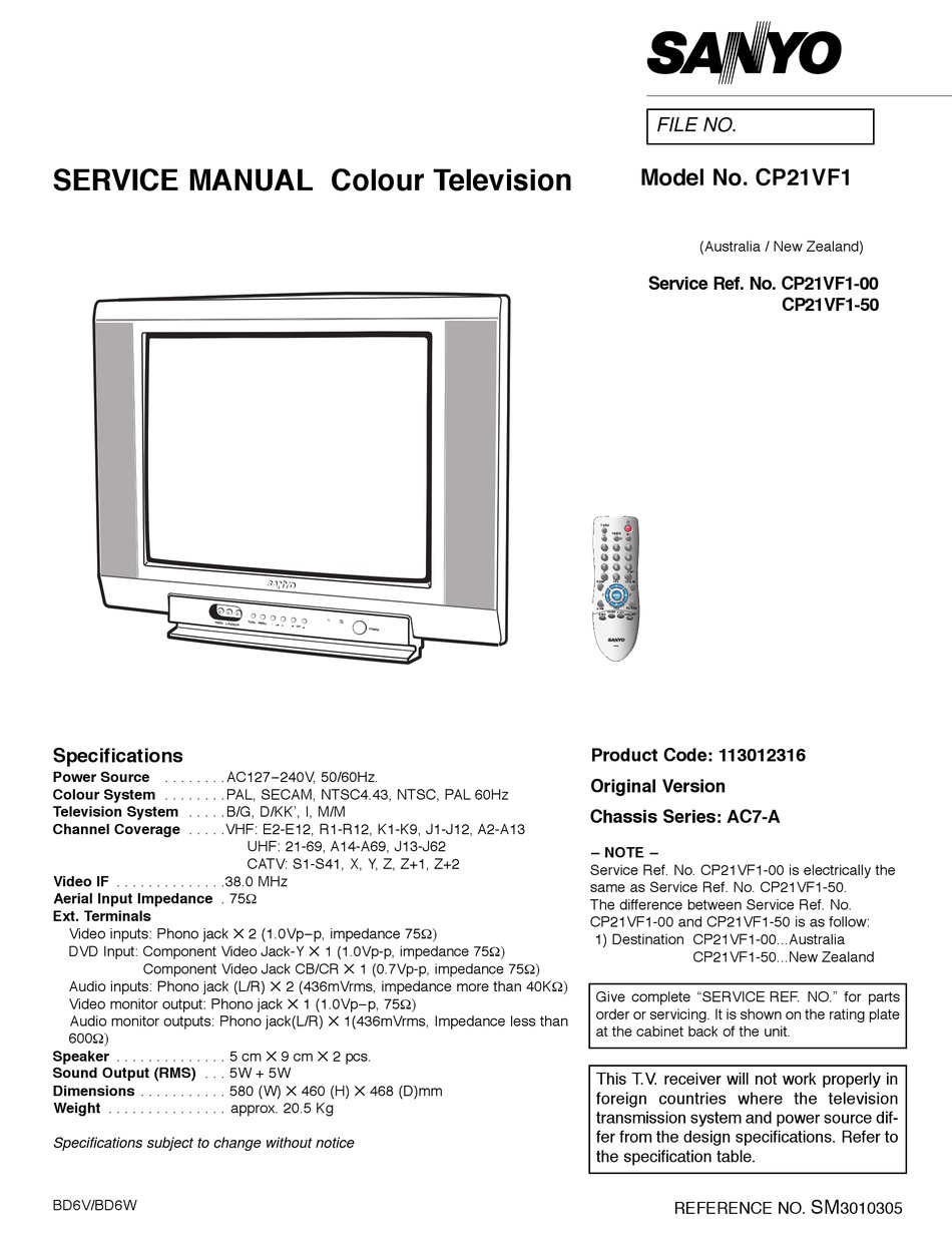 User manual Sanyo ECJ-HC55S (English - 21 pages)