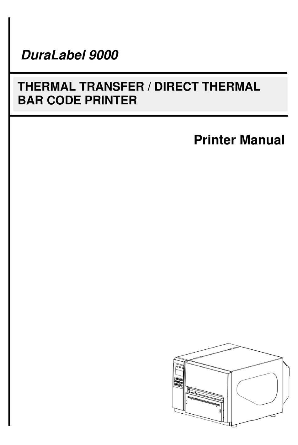 DURALABEL 9000 MANUAL Pdf Download ManualsLib