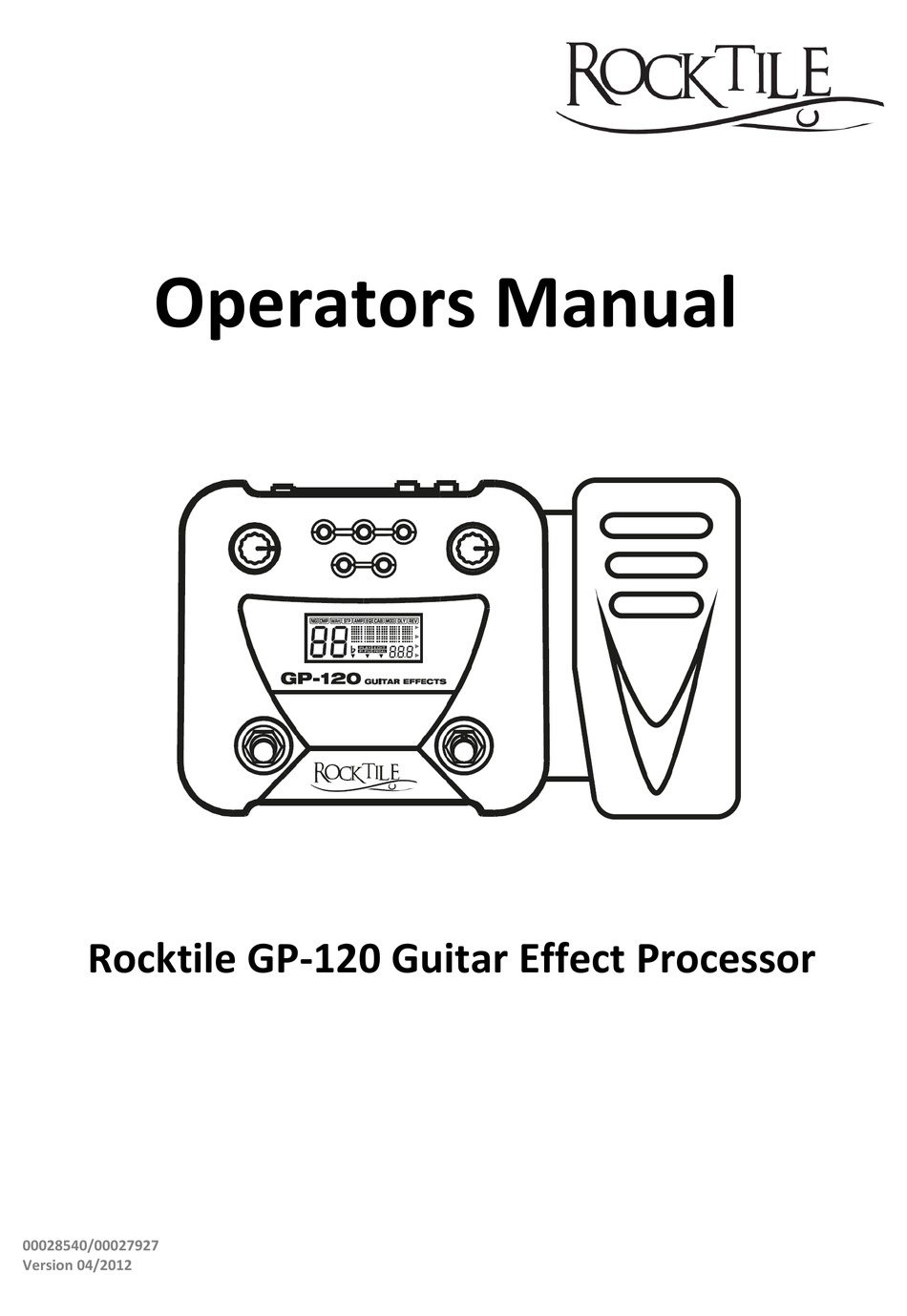 muza gp120 guitar effects processor