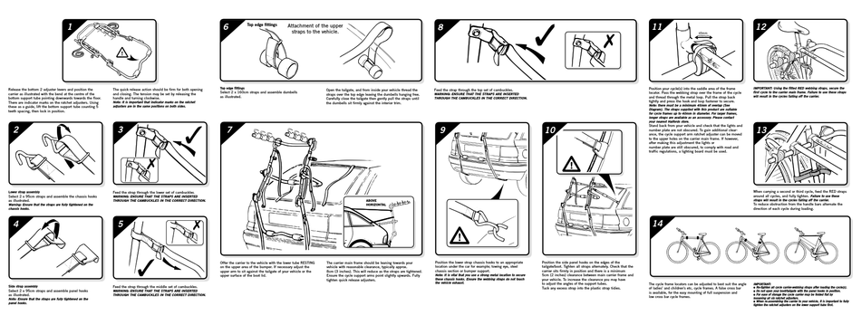 halfords 3 bike rack fitting instructions