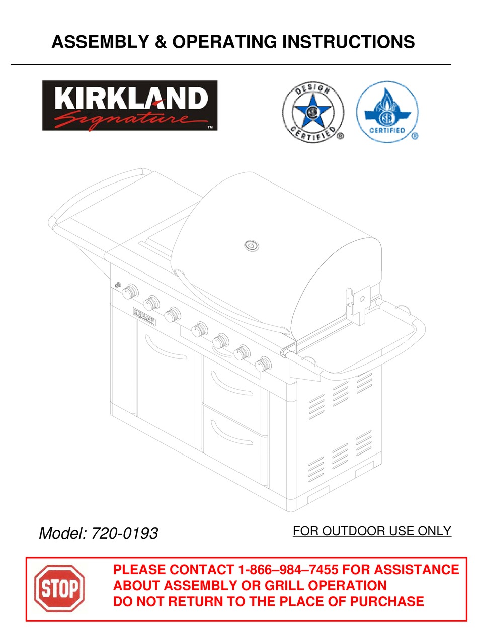 Kirkland Signature Stainless Steel 6 Burner Gas Grill
