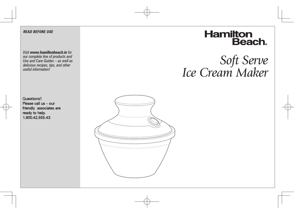 hamilton beach soft serve ice cream maker