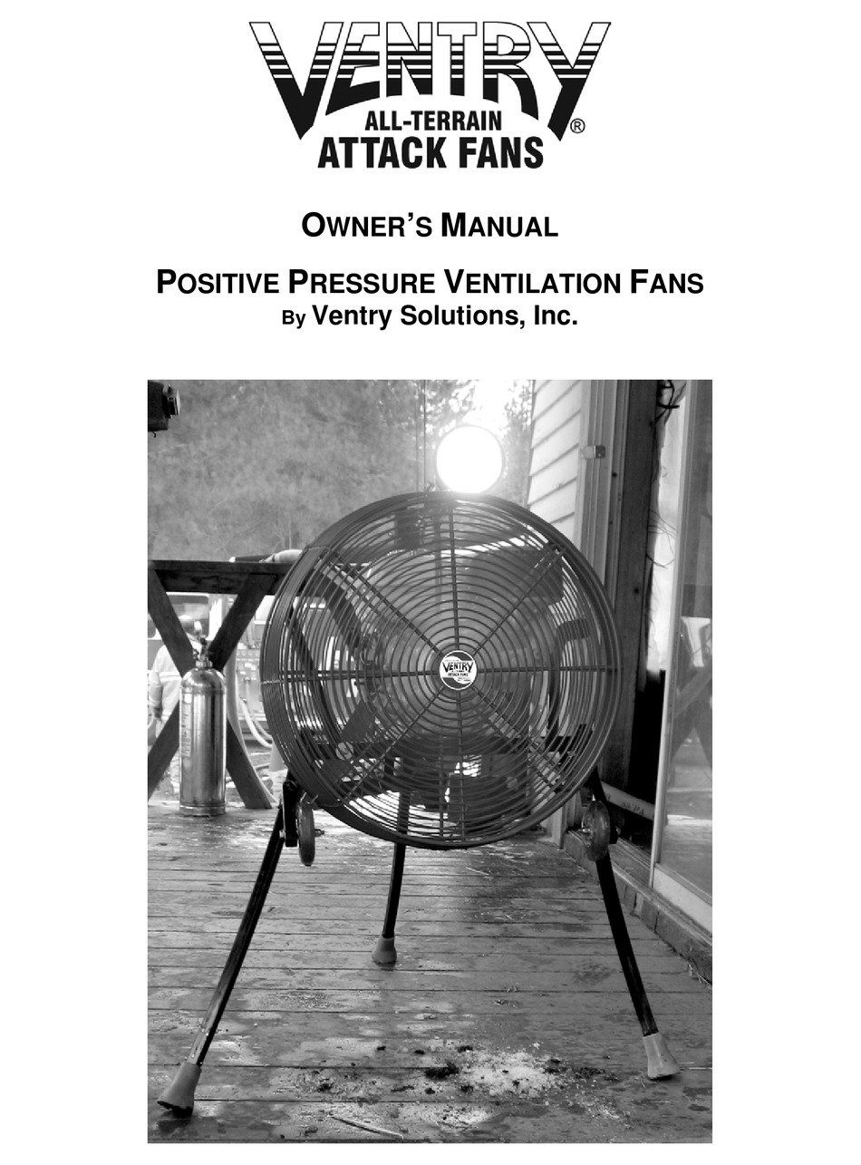 Ventry Positive Pressure Ventilation Electric Fan Model 20EM3550