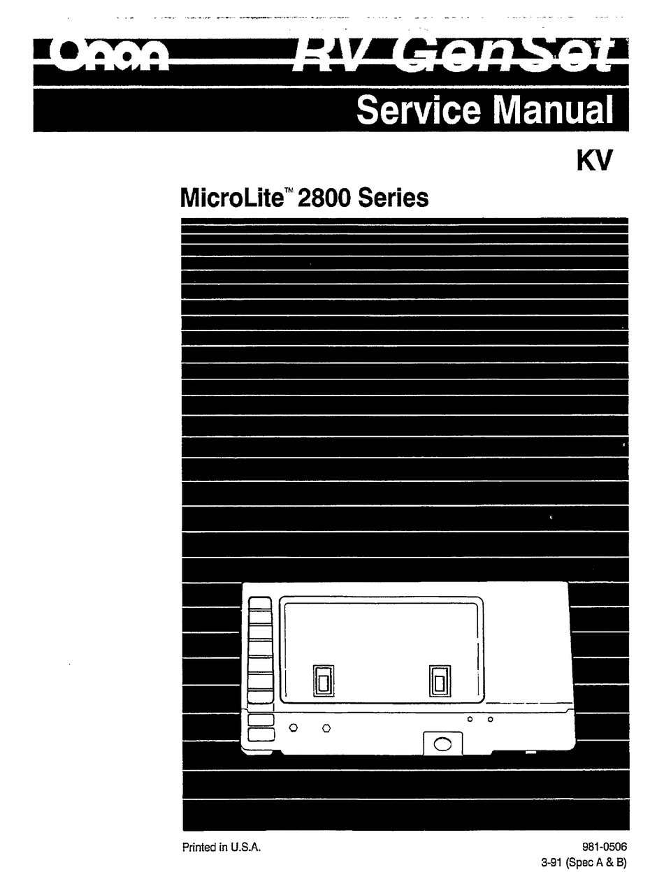 ONAN MICROLITE 2800 SERIES SERVICE MANUAL Pdf Download | ManualsLib  Onan Microlite 2.8 Genset Wiring Diagram    ManualsLib