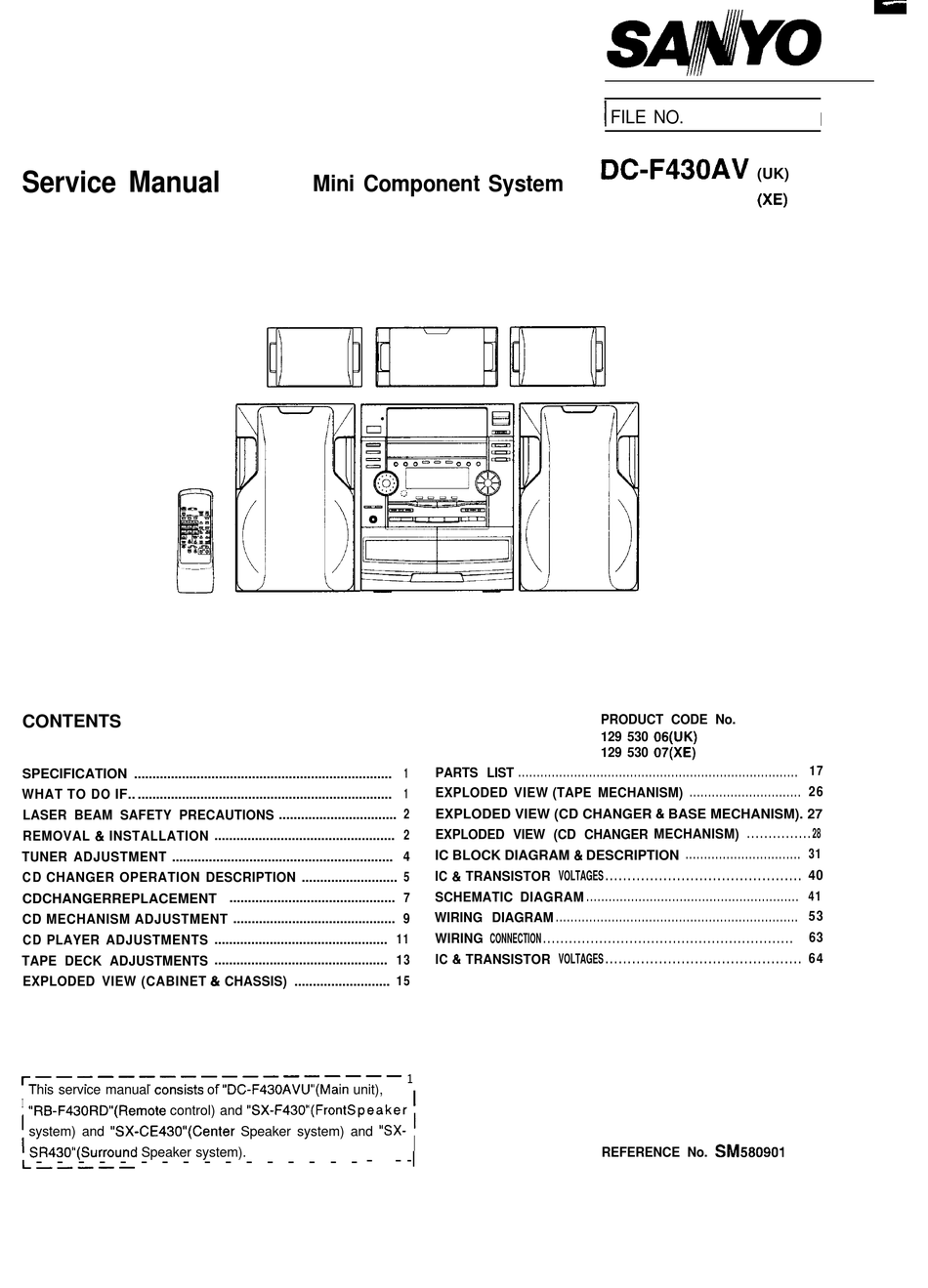 Sanyo Dc F430av Service Manual Pdf