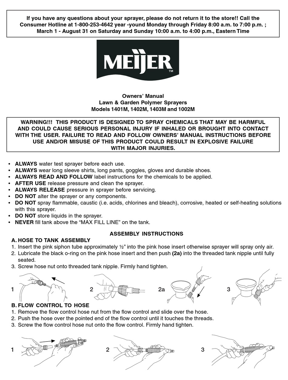 Meijer Lawn And Garden Sprayer Fasci Garden