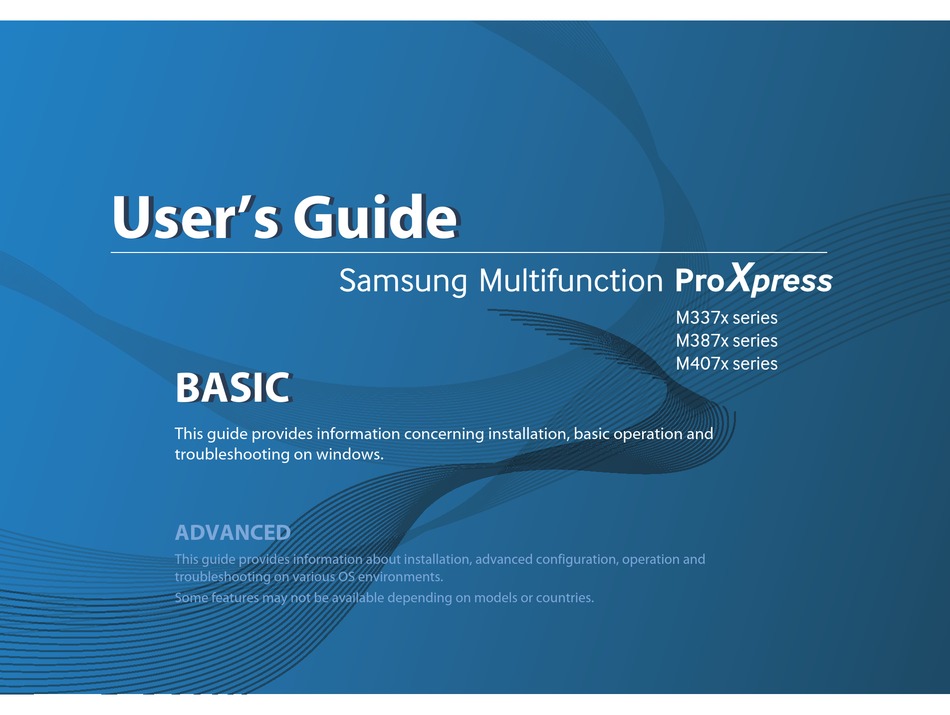 Samsung Proxpress M337 Series User Manual Pdf Download Manualslib