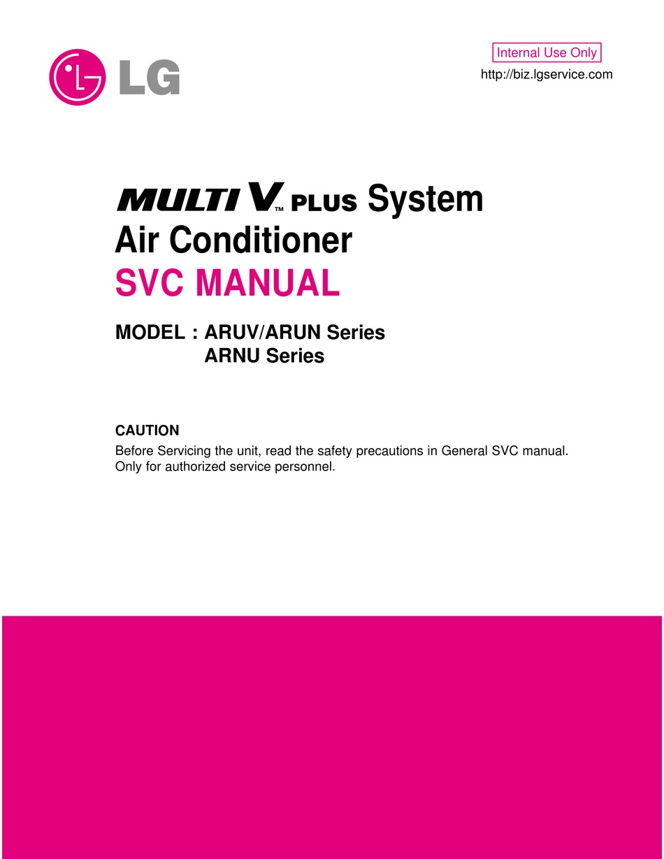 LG ARUV SERIES SERVICE MANUAL Pdf Download ManualsLib