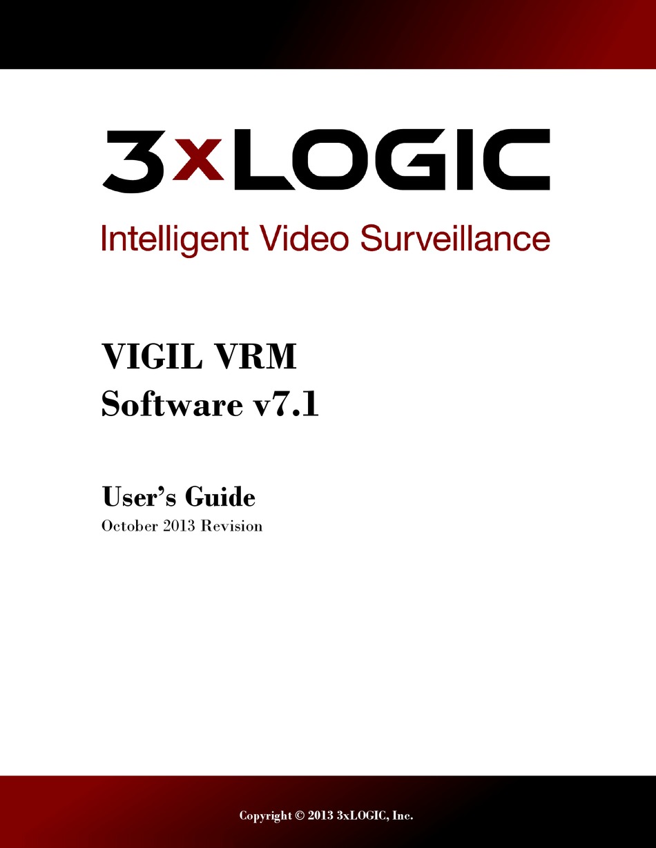 3XLOGIC VIGIL VRM USER MANUAL Pdf Download | ManualsLib